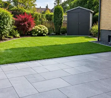 Gartenfläche nach der Neugestaltung